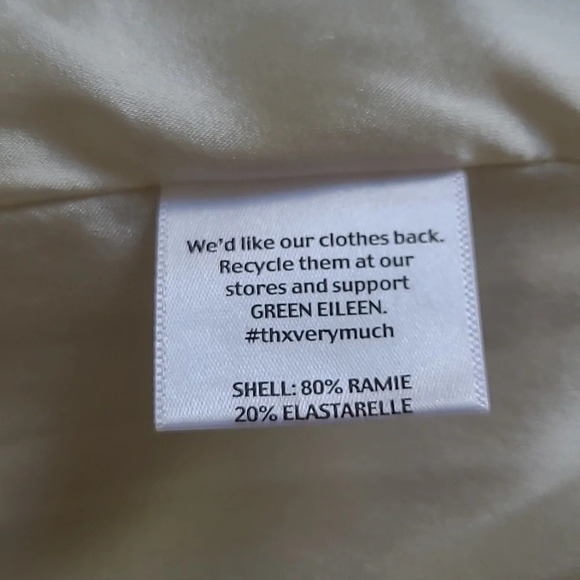 Eileen Fisher Cream Jacket - Size Sm - Picture 7 of 8